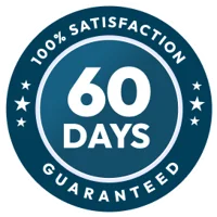 60-day money-back guarantee seal